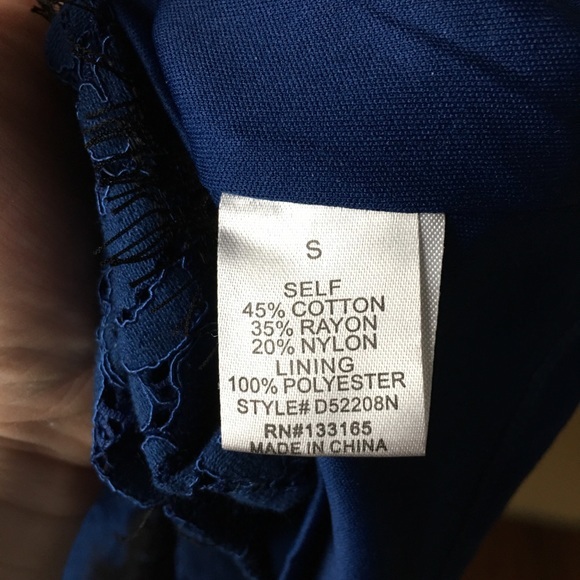 Francesca's Blue Lace Mini Dress SZ Small - Picture 10 of 12